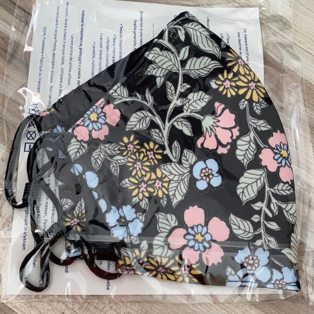 ❤️ Tory Burch Floral Printed Face Mask 💐 New